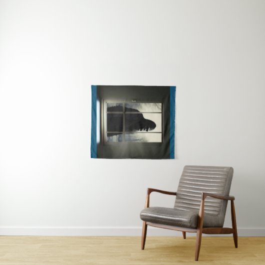 Bigfoot Outside My Window! Wandteppich (Beispiel (Horizontal))