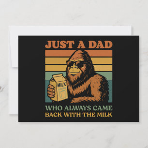 Bigfoot Papa, nur ein Papa, der immer wieder mit z Einladung