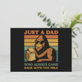 Bigfoot Papa nur ein Vater, der immer wieder mit Einladung (Stehend Vorderseite)