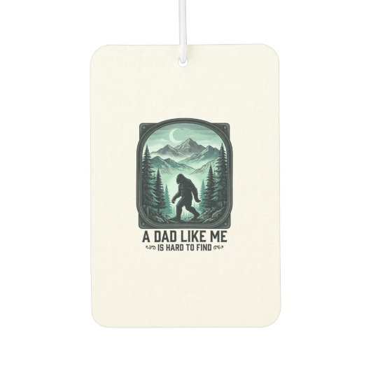 Bigfoot Papa Vintage Gravur Lustiges Vater-Shirt D Autolufterfrischer (Vorderseite)