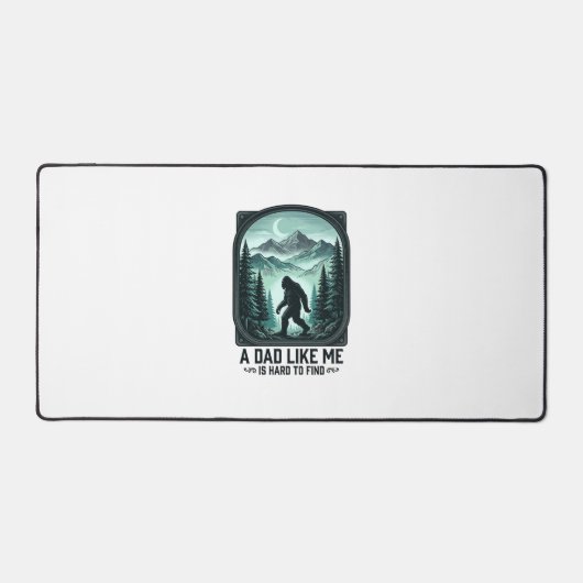 Bigfoot Papa Vintage Gravur Lustiges Vater Shirt D Schreibtischunterlage (Vorderseite)