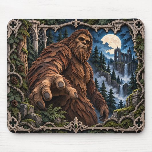 Bigfoot, Paper Cut Monster Mousepad (Vorne)