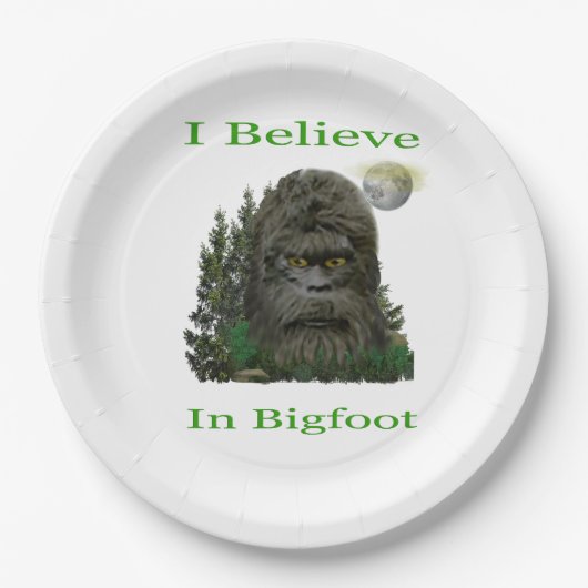 Bigfoot Pappteller (Vorderseite)