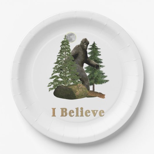 Bigfoot Pappteller (Vorderseite)