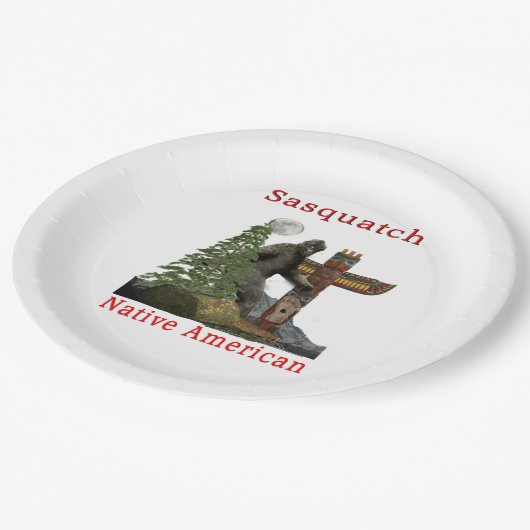 Bigfoot Pappteller (Schrägansicht)