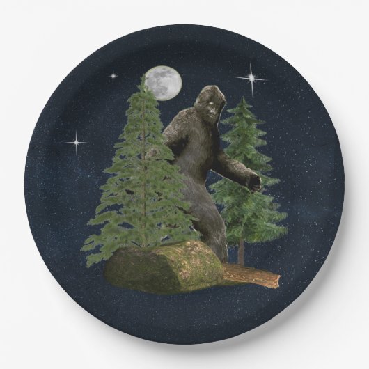 Bigfoot Pappteller (Vorderseite)