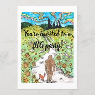 Bigfoot-Party-Karte Einladung