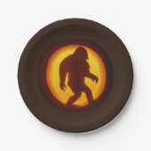 Bigfoot Party Plate - Sasquatch Pappteller (Vorderseite)