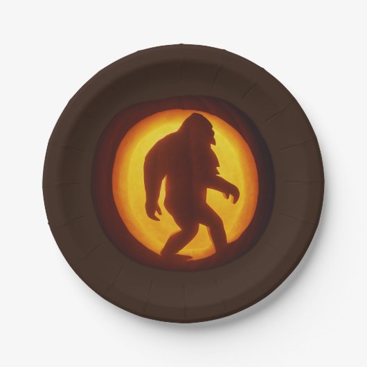 Bigfoot Party Plate - Sasquatch Pappteller (Vorderseite)