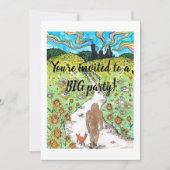 Bigfoot-Partykarte Einladung (Vorderseite)