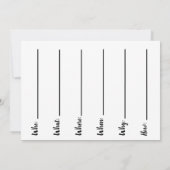 Bigfoot-Partykarte Einladung (Rückseite)