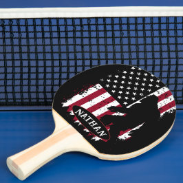 Bigfoot, Patriotic, Tischtennis Schläger
