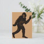 Bigfoot Peace Postkarte (Stehend Vorderseite)