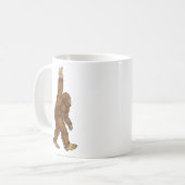 Bigfoot Peace Sign Kaffeetasse (Vorderseite Links)
