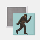 Bigfoot Peace Sign Magnet (Vorderseite/Rückseite)
