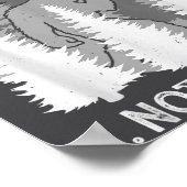 Bigfoot People Not A Big Fan Funny Sasquatch Intro Poster (Ecke)