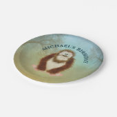 Bigfoot Personalisiert Geburtstag Pappteller (Schrägansicht)