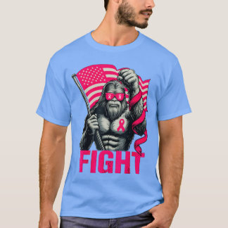 Bigfoot Pink Ribbon Kampf gegen Brustkrebs-Bewusst T-Shirt