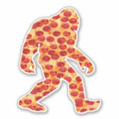 Bigfoot Pizza Aufkleber (Vorderseite)