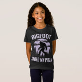 Bigfoot Pizza Forest Park Sasquatch Glaube Camper T-Shirt (Vorne ganz)