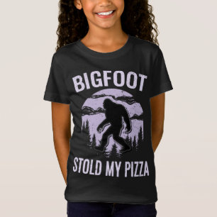 Bigfoot Pizza Forest Park Sasquatch Glaube Camper T-Shirt