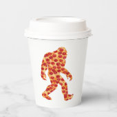 Bigfoot Pizza Pappbecher (Vorderseite)