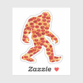 Bigfoot Pizza Sticker
