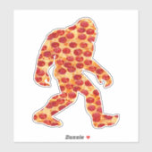 Bigfoot Pizza Sticker (Blatt)