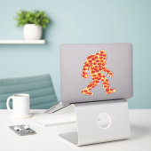 Bigfoot Pizza Sticker (Laptop auf Schreibtisch)