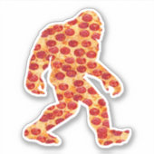 Bigfoot Pizza Sticker (Vorderseite)