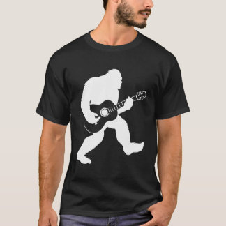 Bigfoot Playing Acoustic Gitarre T-Shirt