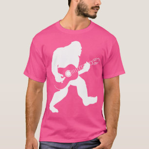 Bigfoot Playing Acoustic Gitarre T-Shirt