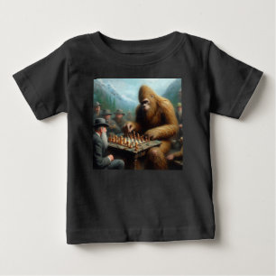 Bigfoot Playing Baby T-shirt