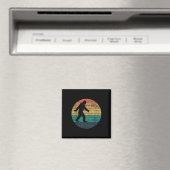 Bigfoot Playing Badminton Shuttle Funny Badminton Magnet (In Situ (Geschirrspüler))