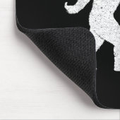 Bigfoot Playing Badminton Shuttle Funny Badminton Mousepad (Ecke)