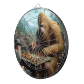 Bigfoot Playing Dartscheibe (Vorderseite rechts)