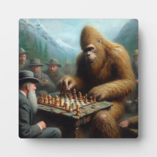 Bigfoot Playing Fotoplatte