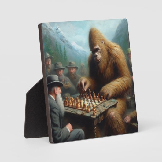 Bigfoot Playing Fotoplatte (Vorderseite)