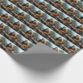 Bigfoot Playing Geschenkpapier (Ecke)