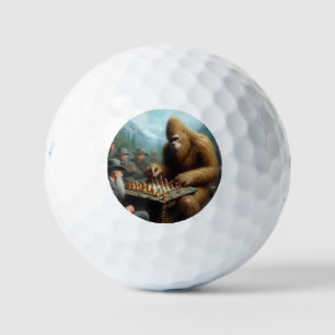 Bigfoot Playing Golfball