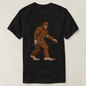 Bigfoot Playing Klarinette Musiker Funny Clark T-Shirt (Design vorne)