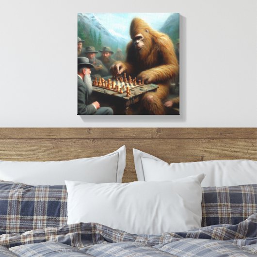Bigfoot Playing Leinwanddruck (Insitu (Schlafzimmer))