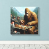 Bigfoot Playing Leinwanddruck (Insitu (Holzboden))