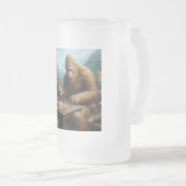 Bigfoot Playing Mattglas Bierglas (VorderseiteRechts)