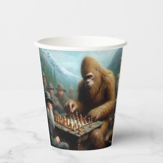 Bigfoot Playing Pappbecher (Vorderseite)