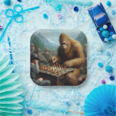 Bigfoot Playing Pappteller (Party)