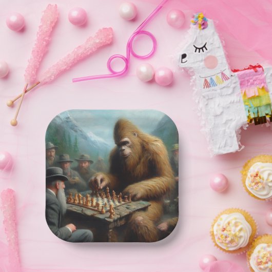 Bigfoot Playing Pappteller (Party)