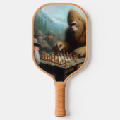 Bigfoot Playing Pickleball Schläger (Vorderseite)