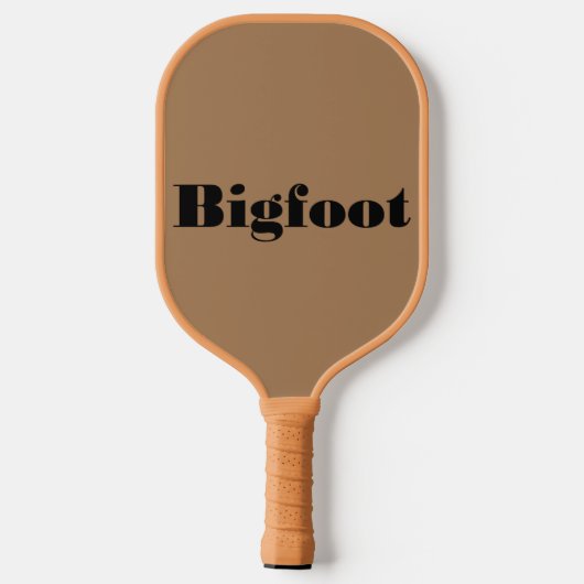 Bigfoot Playing Pickleball Schläger (Rückseite)