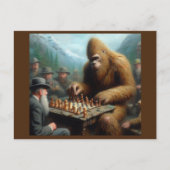 Bigfoot Playing Postkarte (Vorderseite)
